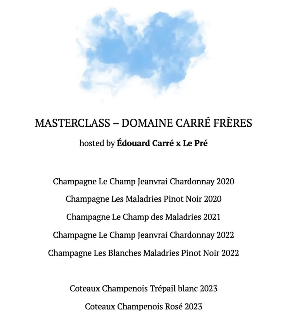 Domaine Carré Frères Masterclass